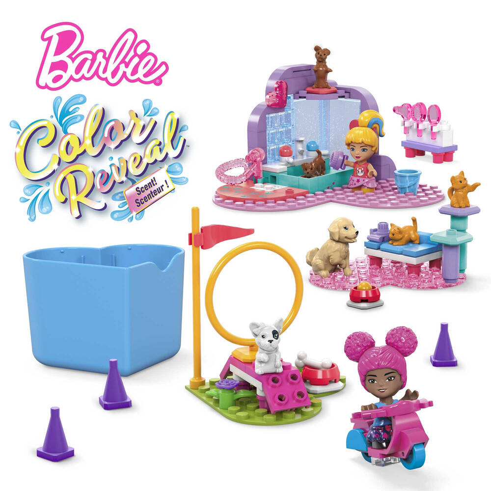 MEGA: Barbie Train N Wash Pets (Colour Reveal) (WSL)