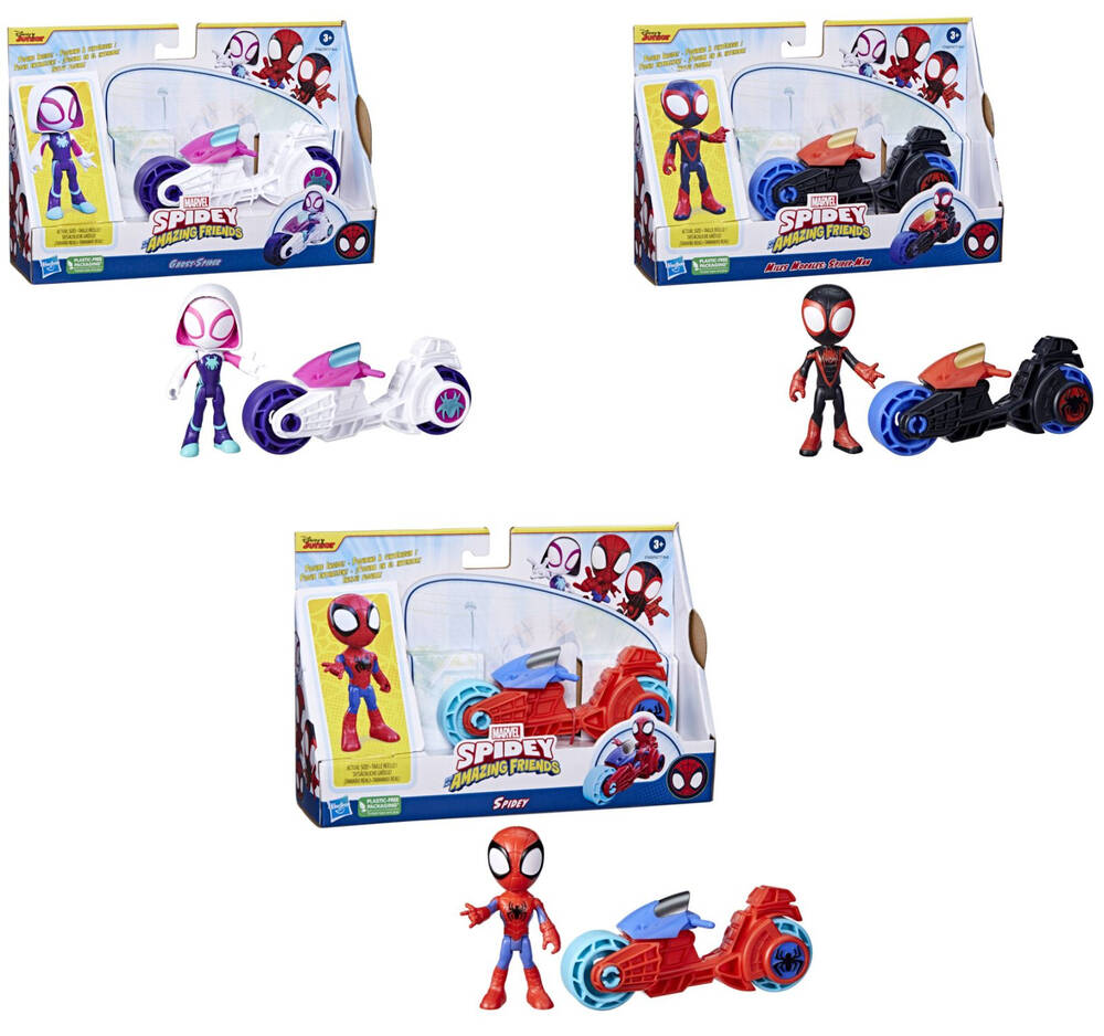 Spidey and His Amazing Friends: Motorcycle Assortment 1 (WSL)