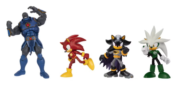 DC x Sonic the Hedgehog 5 inch Action Figure Multipack Power vs Speed (WSL)