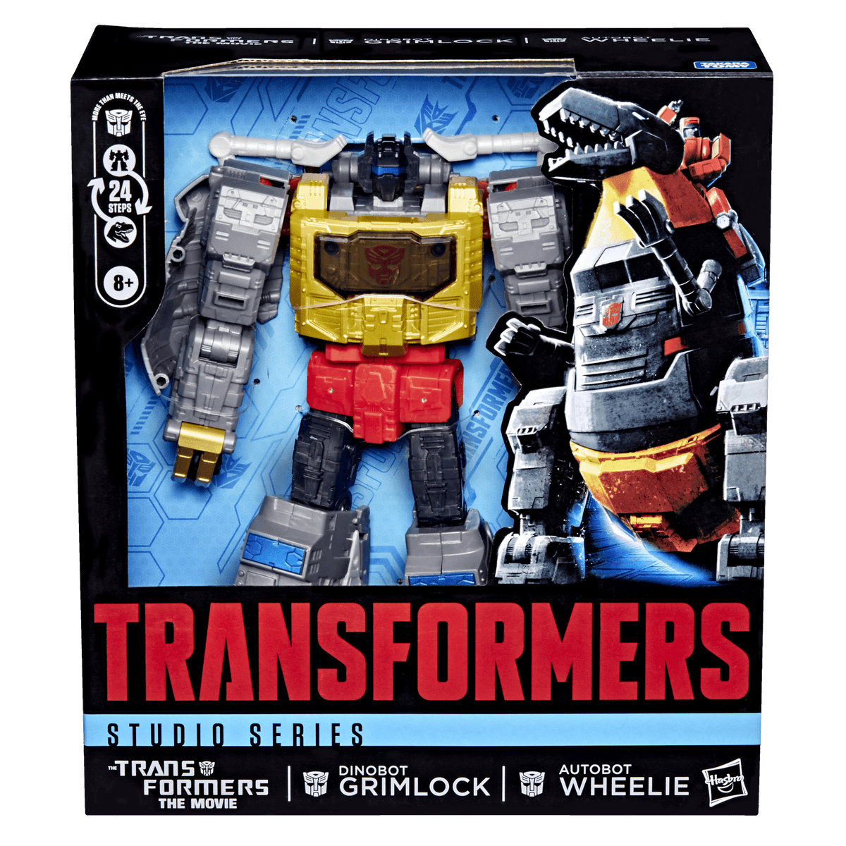 Transformers Studio Series The Transformers: The Movie Dinobot Grimlock and Autobot Wheelie