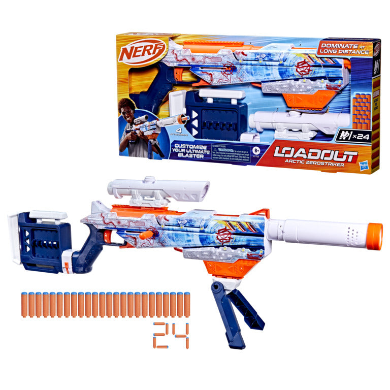 Nerf Loadout Arctic Zerostriker Blaster