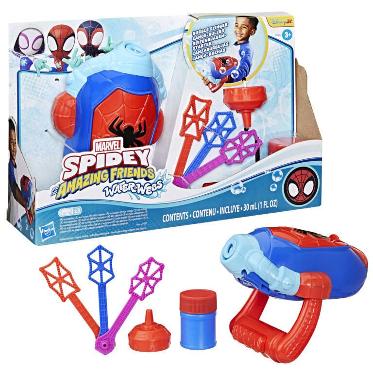 Marvel Spidey and His Amazing Friends Water-Webs Bubble Slinger