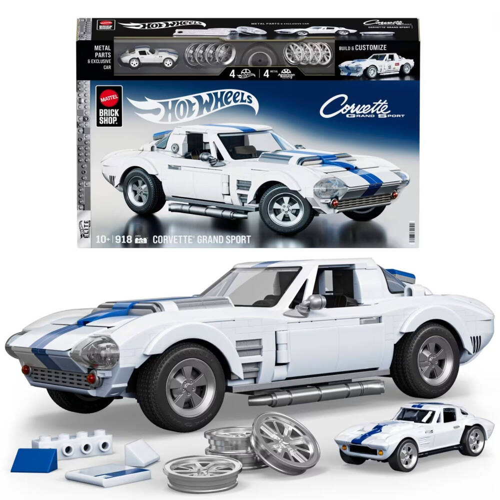 Mattel Brick Shop Hot Wheels Corvette Grand Sport (918 pcs)