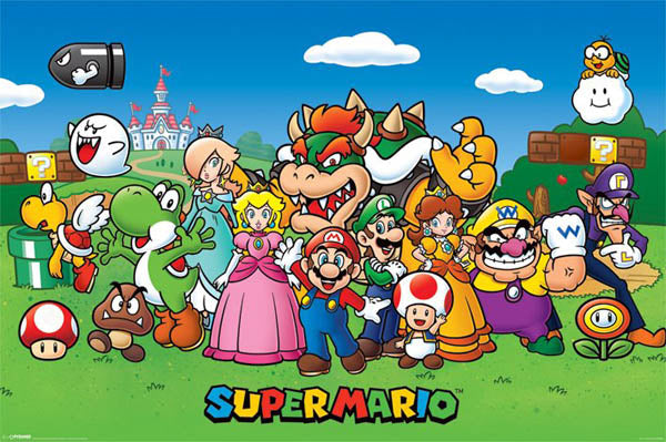 Super Mario - Characters Poster (610 x 915)