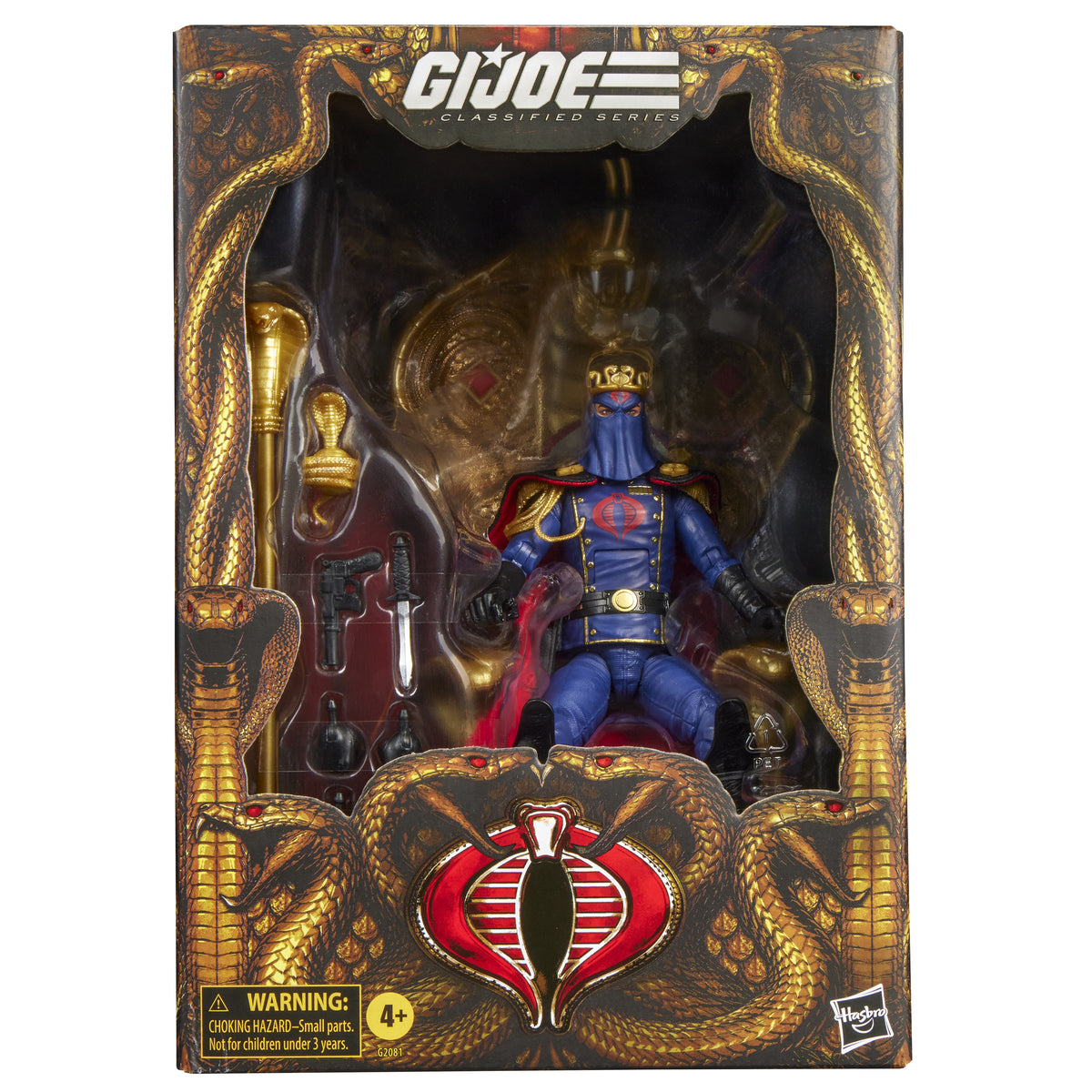 G.I. Joe Classified Series #221, Cobra Commander in Dress Uniform & Throne (Limited Stock Available, On Manual Allocation)