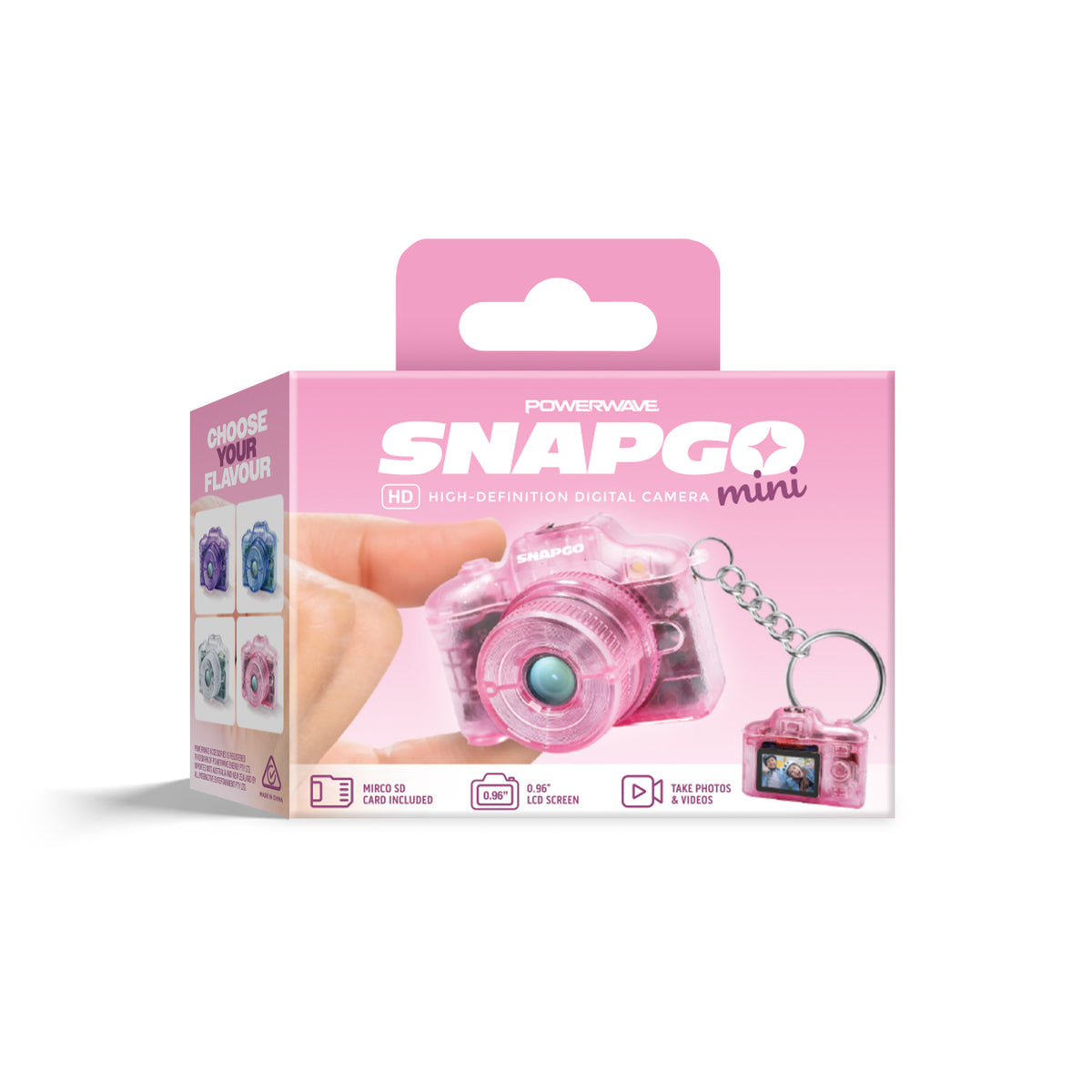Powerwave SnapGo Mini Camera - Flamingo