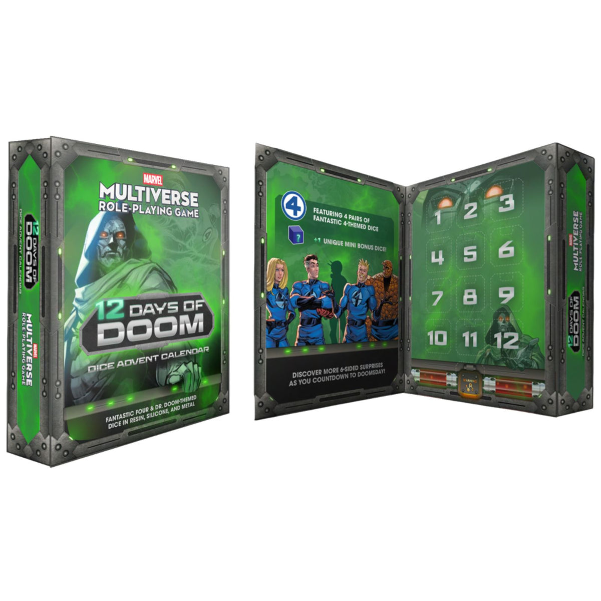 MDG Marvel Multiverse RPG 12 Days of Doom Dice Advent Calendar