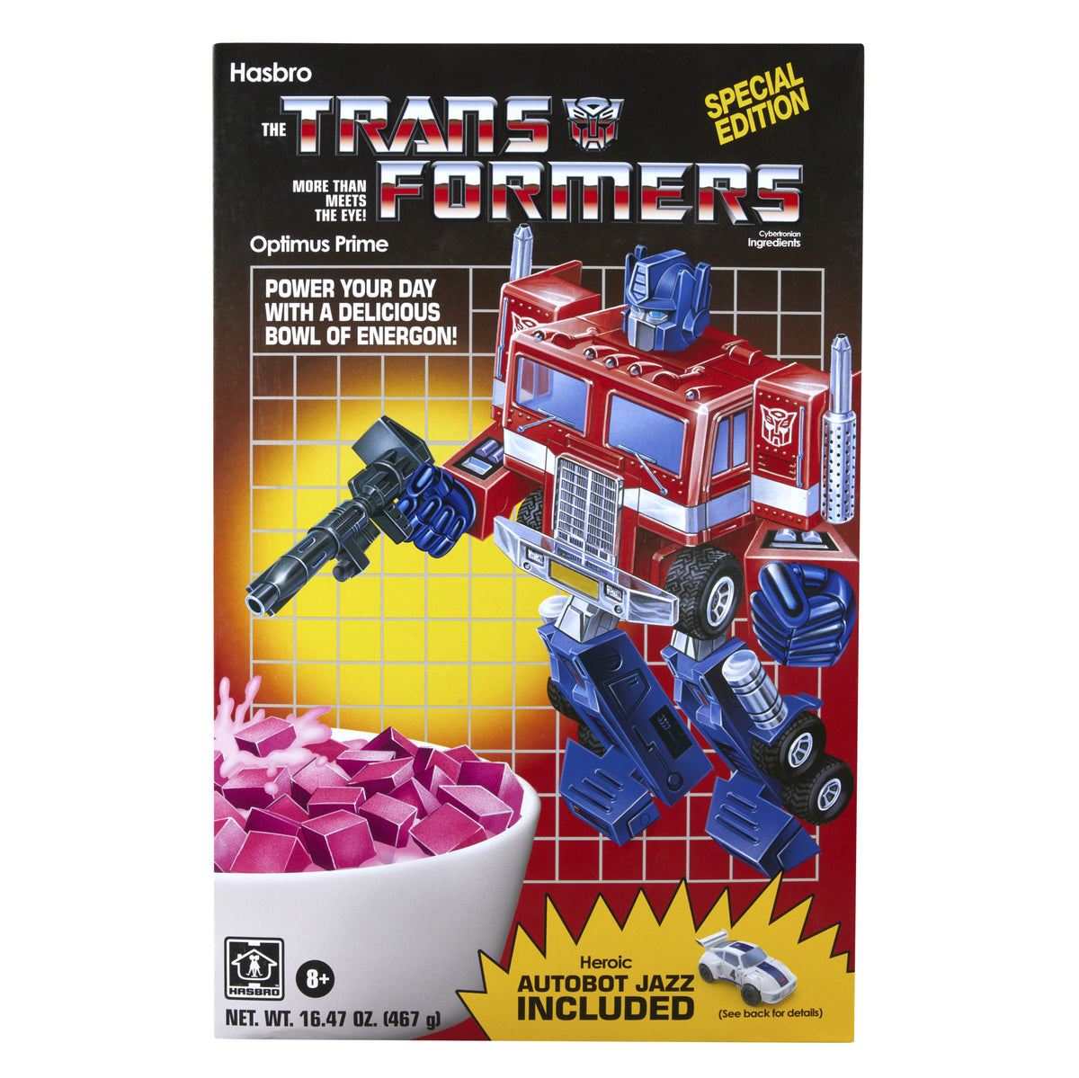 Transformers Optimus Prime & Autobot Jazz Cereal Box Set