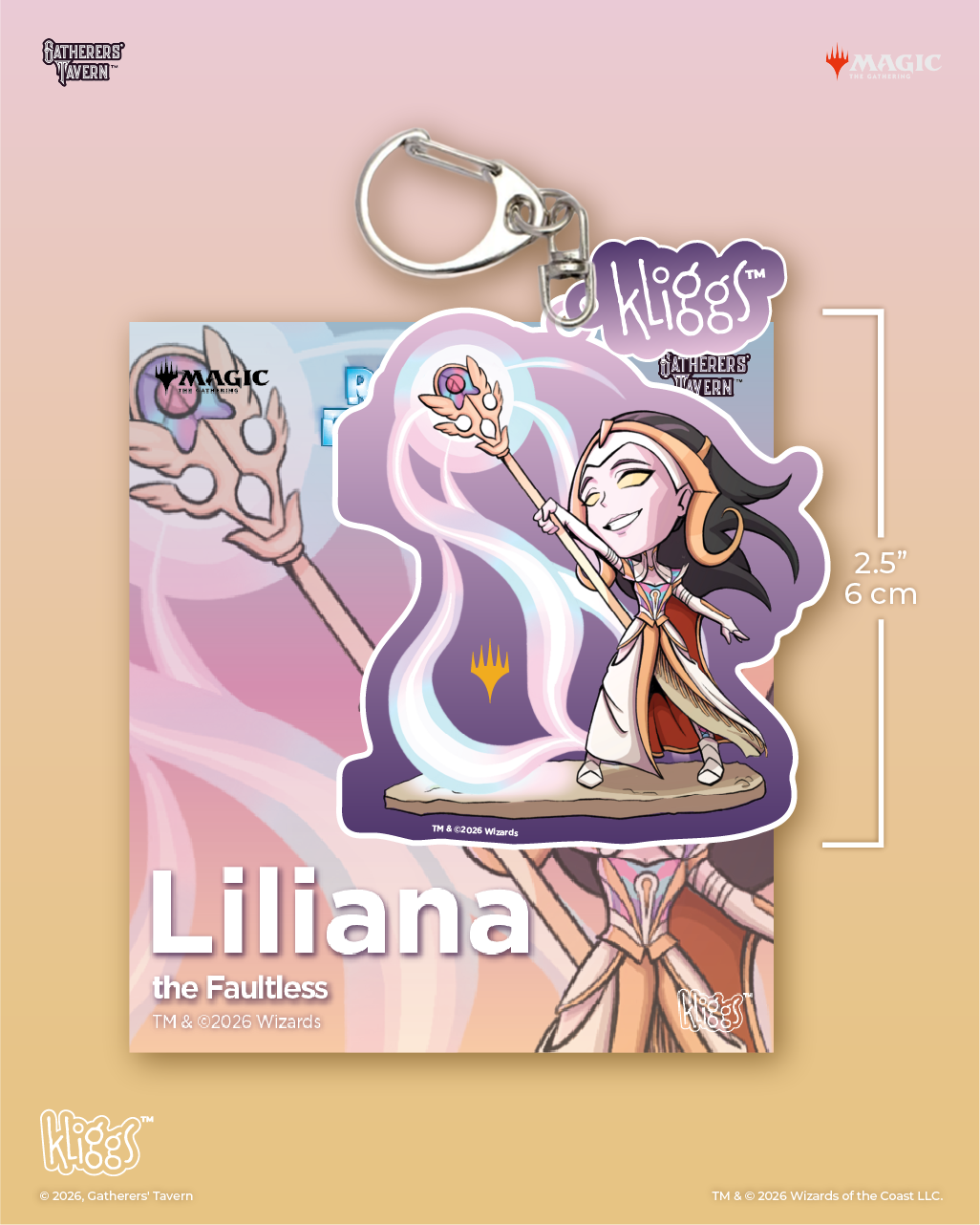 Gatherers' Tavern - Kliggs Keychain - Liliana the Faultless (Reality Fracture)