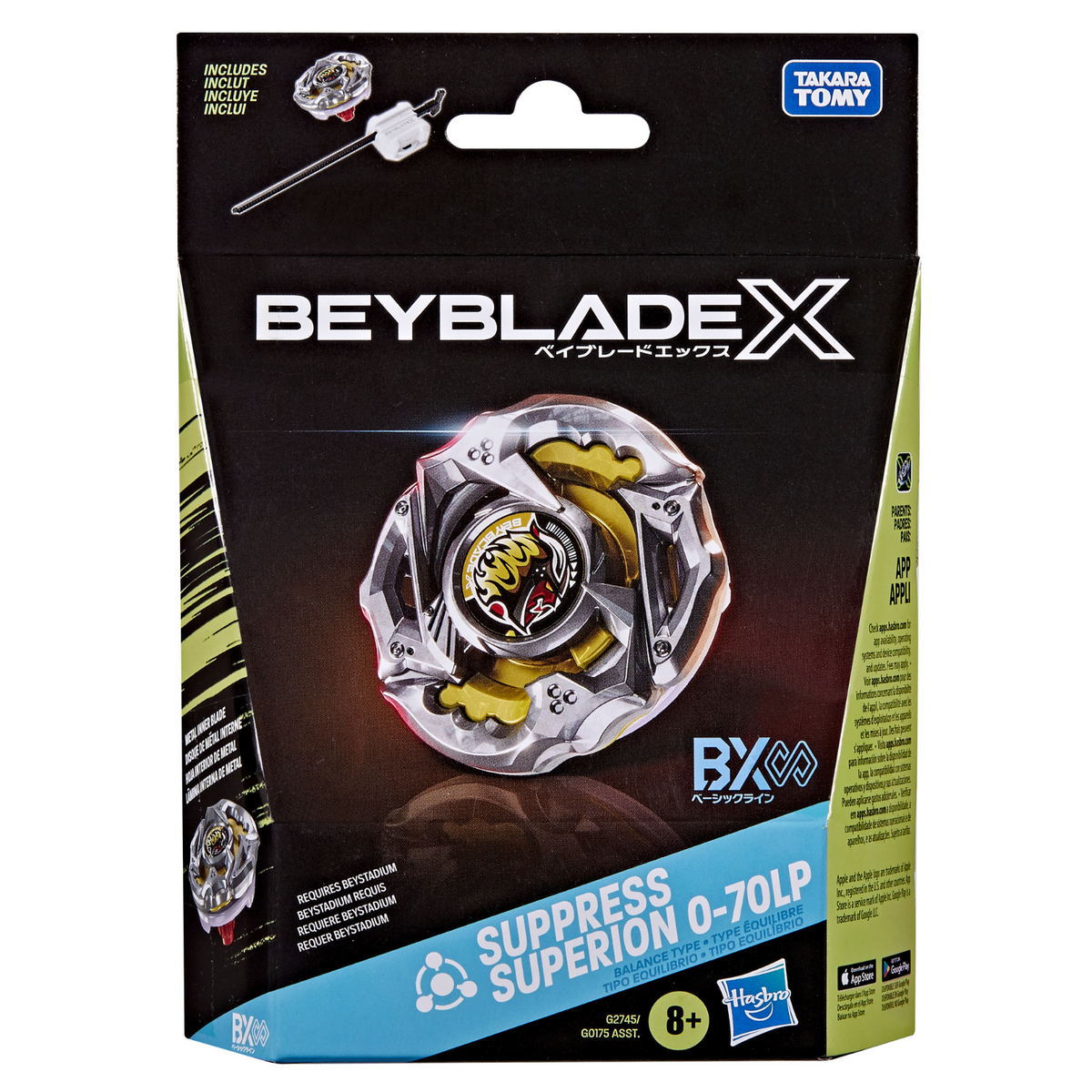 Beyblade X Suppress Superion 0-70LP BX Infinity Starter Pack Set