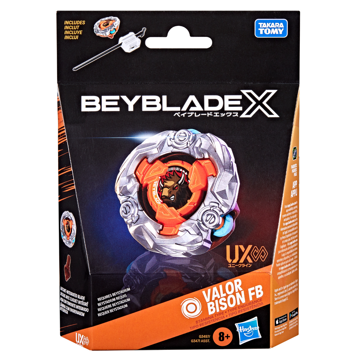 Beyblade X Valor Bison FB UX Infinity Starter Pack Set