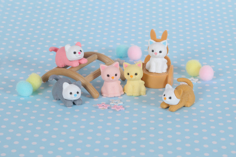 Pastel Cat Erasers - (60 pcs/box)