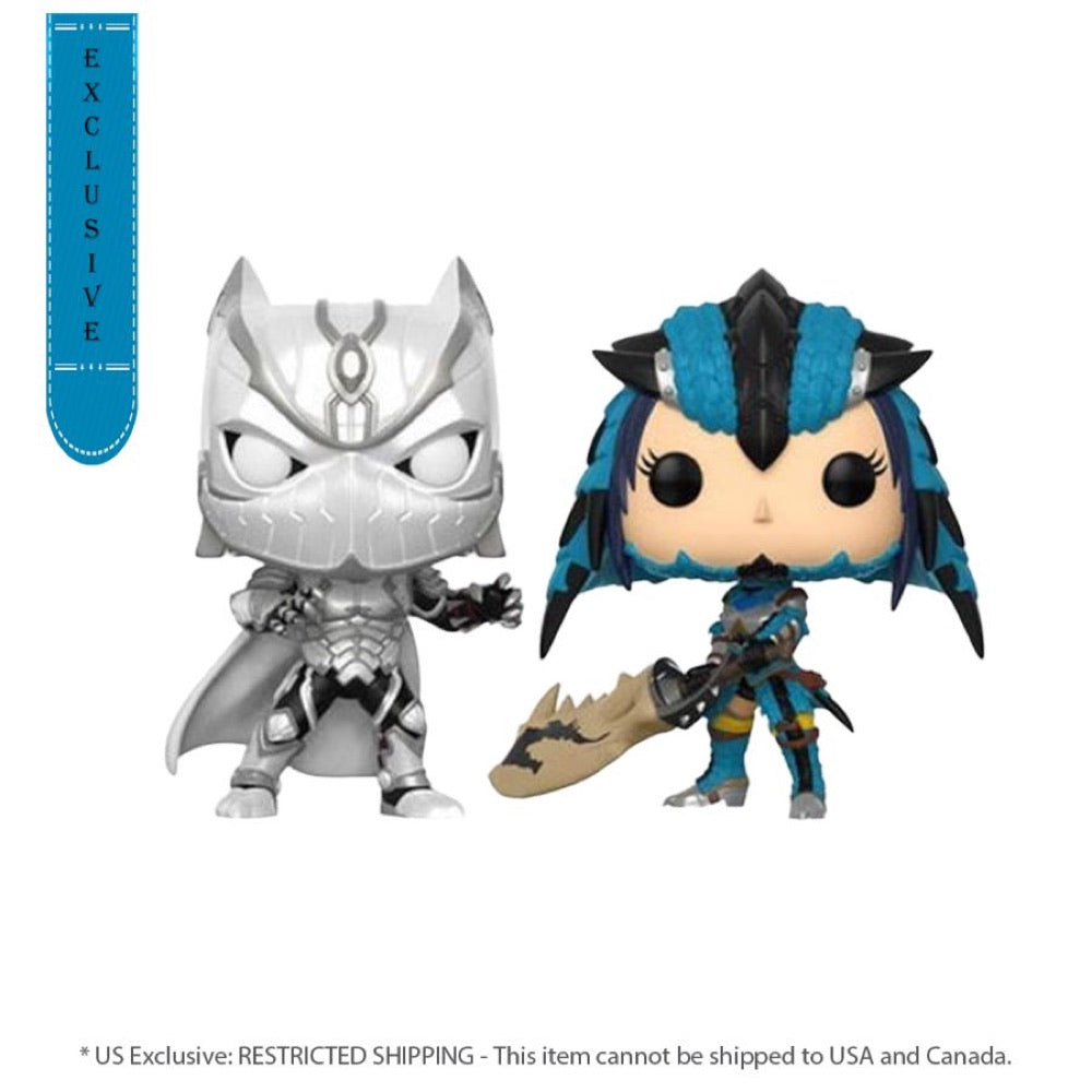 Marvel vs Capcom: Infinite – Black Panther vs. Monster Hunter Player 2 US Exc Pop! Vinyl 2-pack