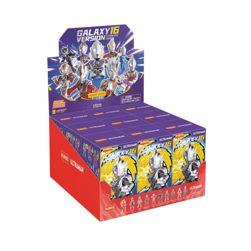Ultraman – Galaxy Version 16 Fusion and Rebirth Blind Box Assortment (Display of 9)