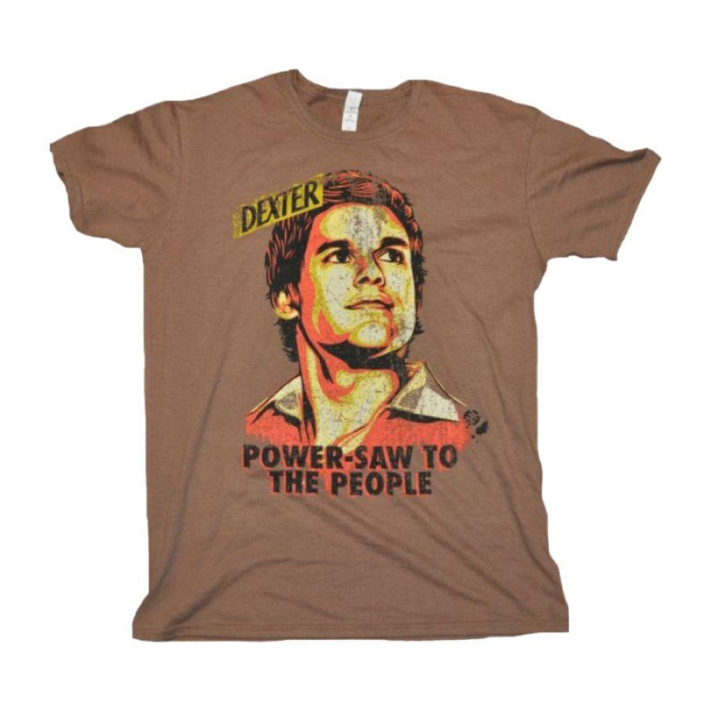 Dexter – Power-Saw Brown Male T-Shirt S