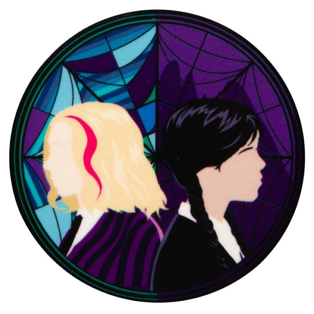 Wednesday – Stained-glass Character Pin