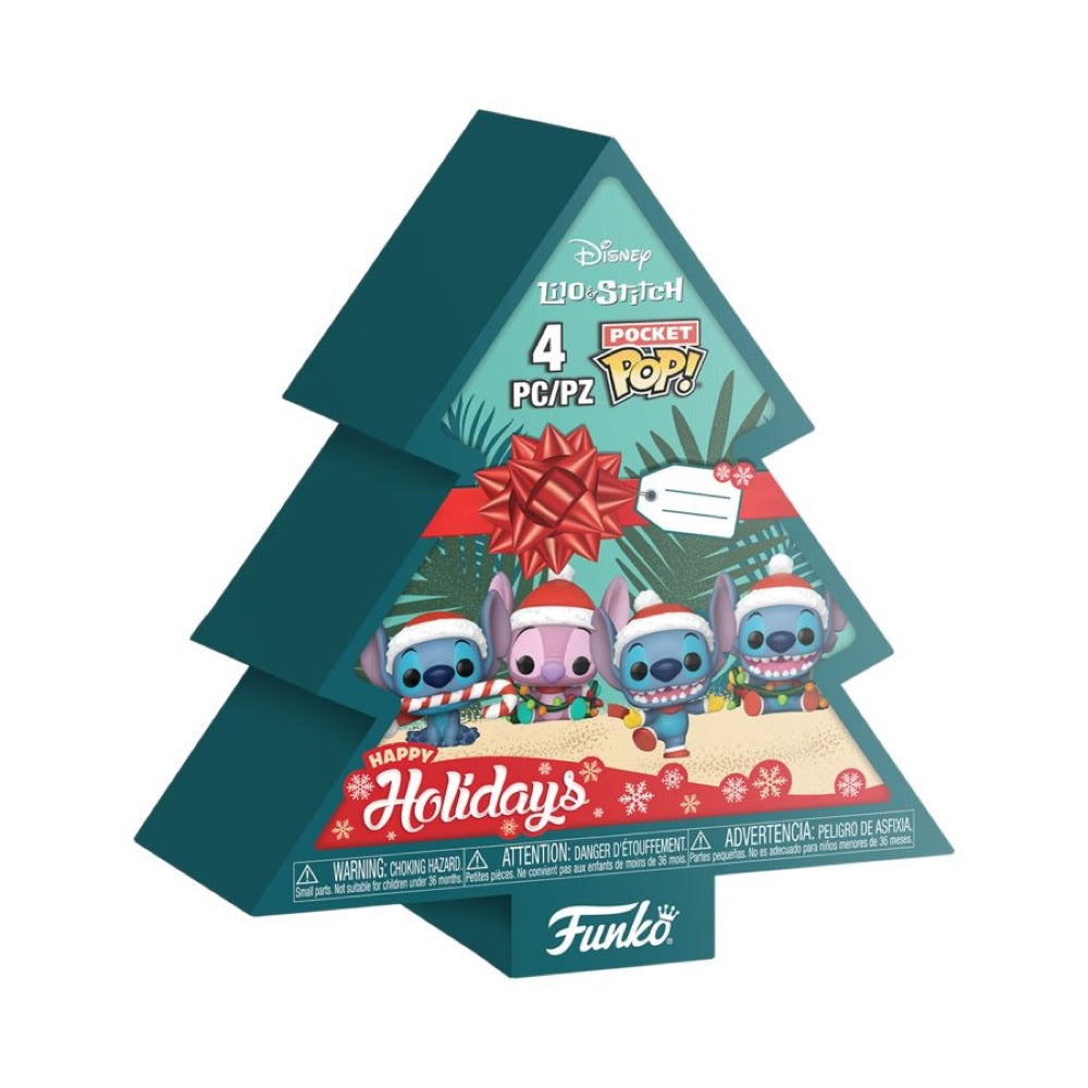 Lilo & Stitch – Holiday Tree Box Pocket Pop! 4- Pack