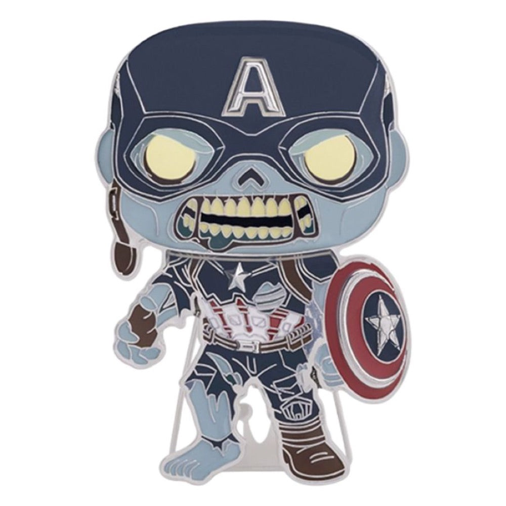 What If – Zombie Captain America 4″ Pop! Enamel Pin