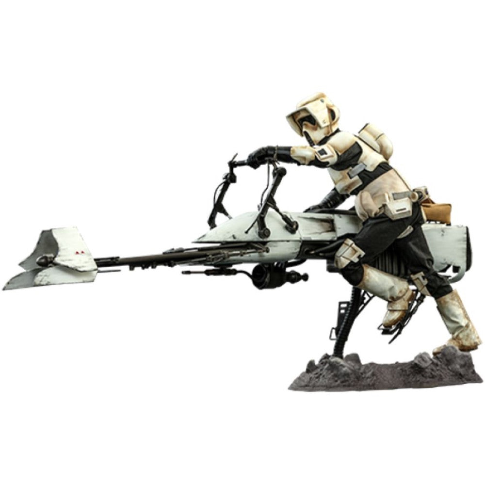 Star Wars: The Mandalorian – Scout Trooper & Speeder Bike 1:6 Scale Action Figure Set