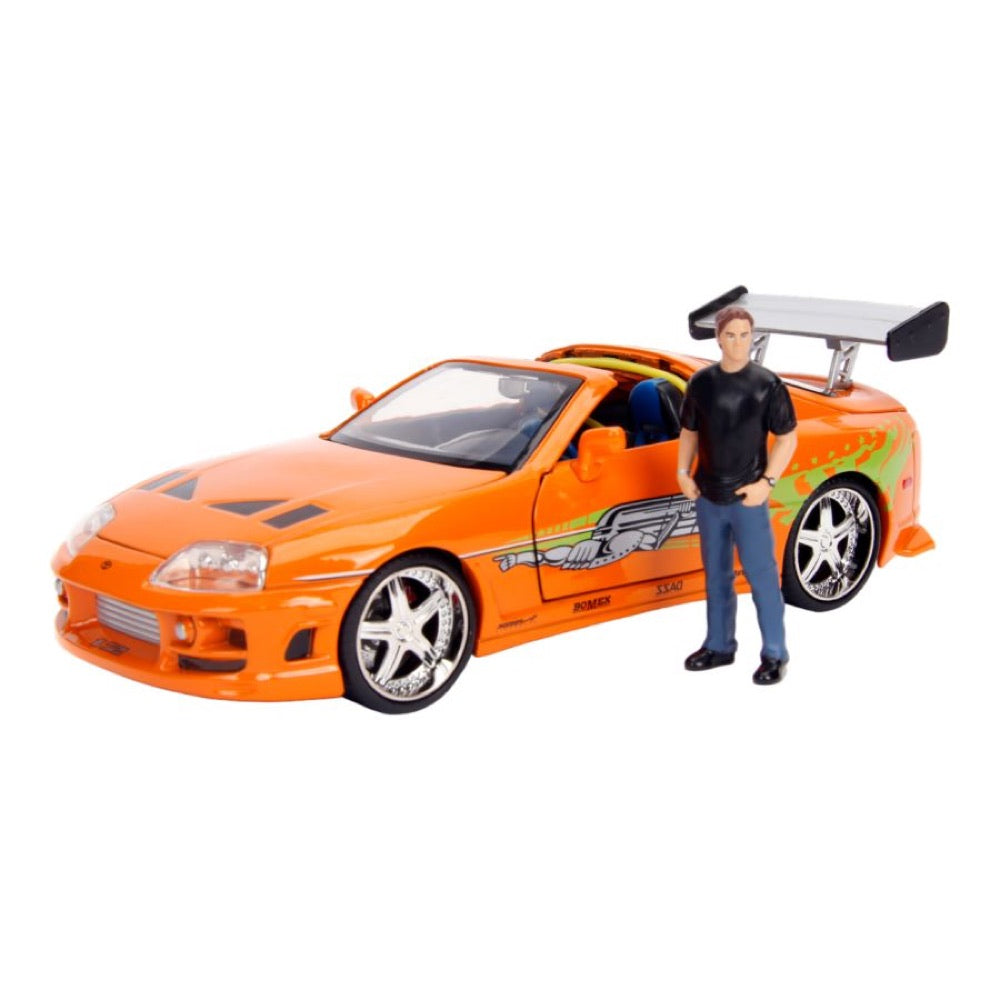 Fast & Furious – Brian’s Toyota Supra with Brian 1:24 Scale Diecast Model Kit