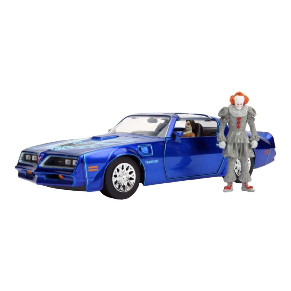 It (2017) – 1977 Pontiac Firebird 1:24 with Pennywise Figure Hollywood Ride