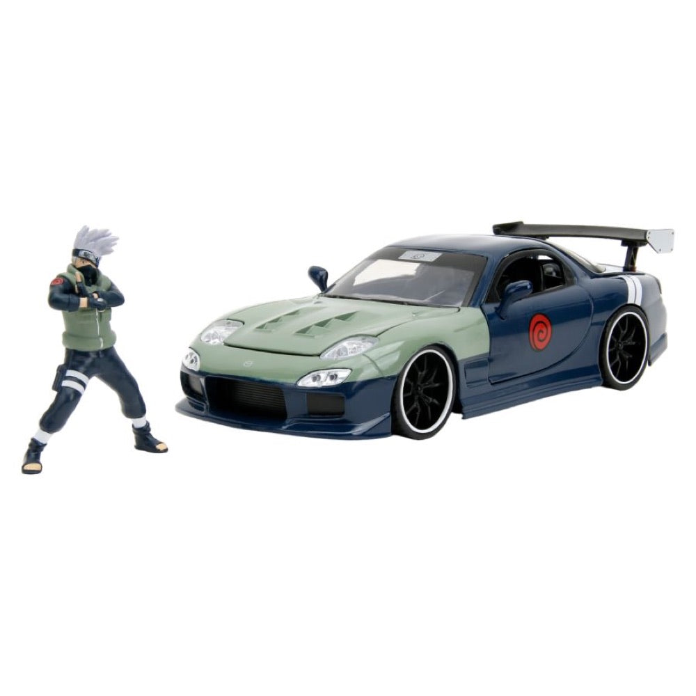 Naruto – Mazda RX-7 With Kakashi Figure 1:24 Scale Vehicle