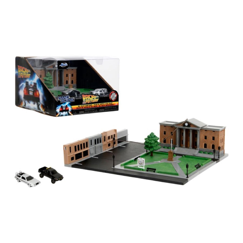 Back to the Future – 1.65″ Nano Scene Hill Valley Courthouse Diecast Set