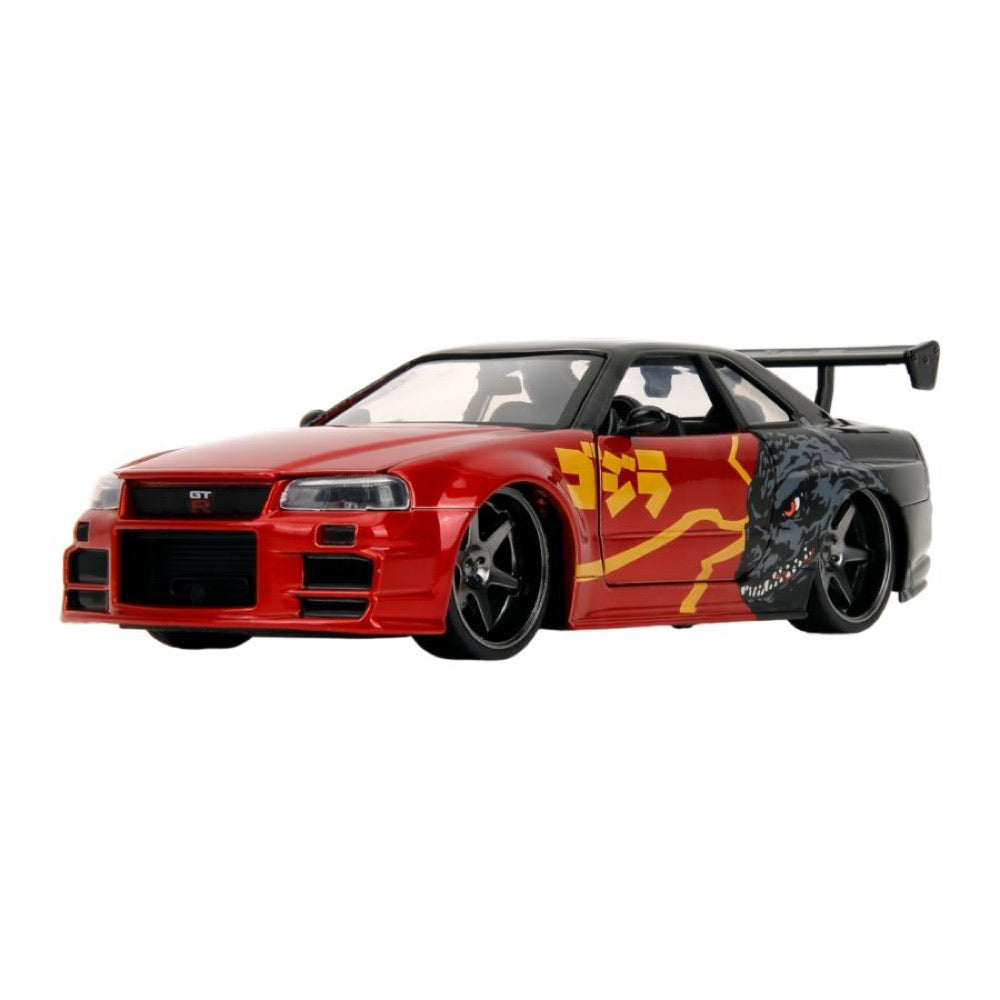 Godzilla – Nissan GTR 1:24 Scale Diecast Vehicle