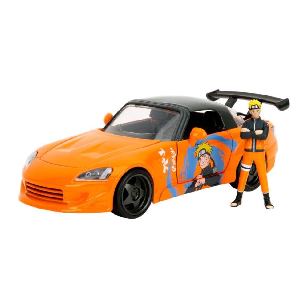 Naruto – 2001 Honda S2000 (with Naruto Figure) 1:24 Scale Diecast Vehicle Set