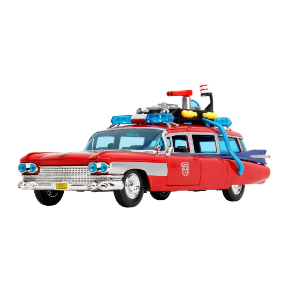 Hollywood Rides – Ghostbusters ECTO-1 X Optimus Prime Mash-up 1:24 Scale Diecast Vehicle