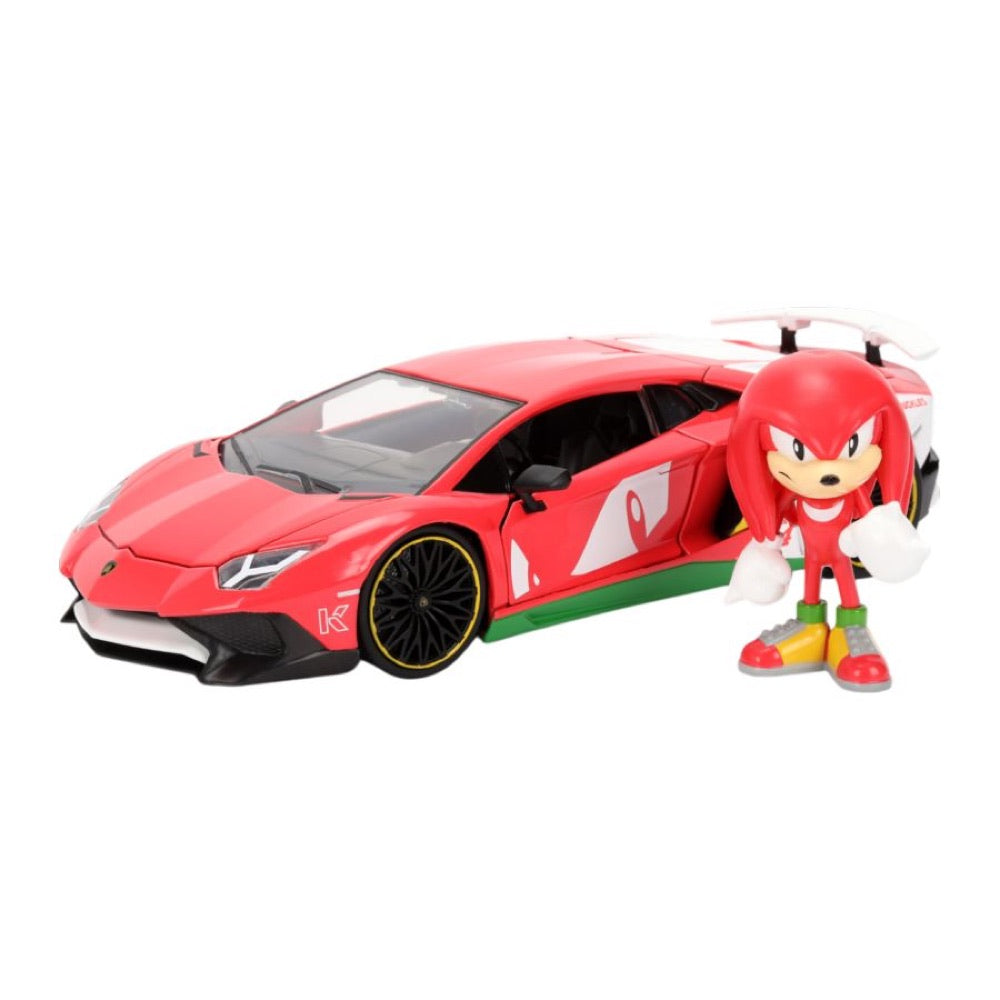 Sonic the Hedgehog – Lamborghini Aventador SV 1:24 Scale Diecast Vehicle (with Figure)