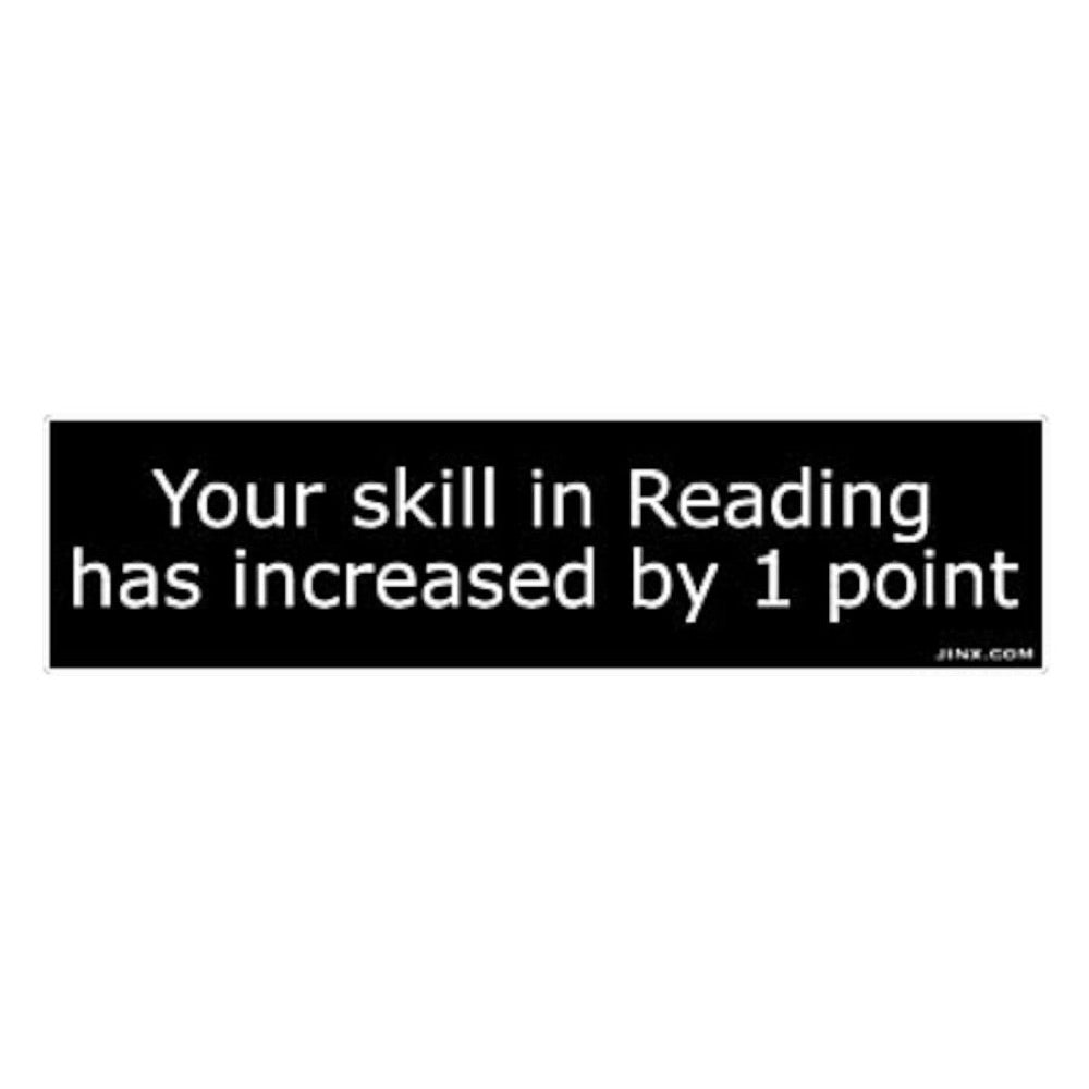 J!nx – Your Skill In Reading Sticker