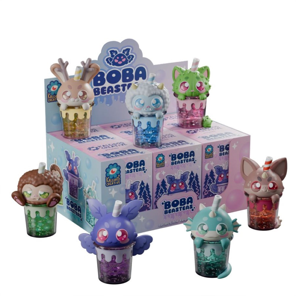 Kaleidos Creative – Boba Beasteas Keychain Blind Box (Display of 6)