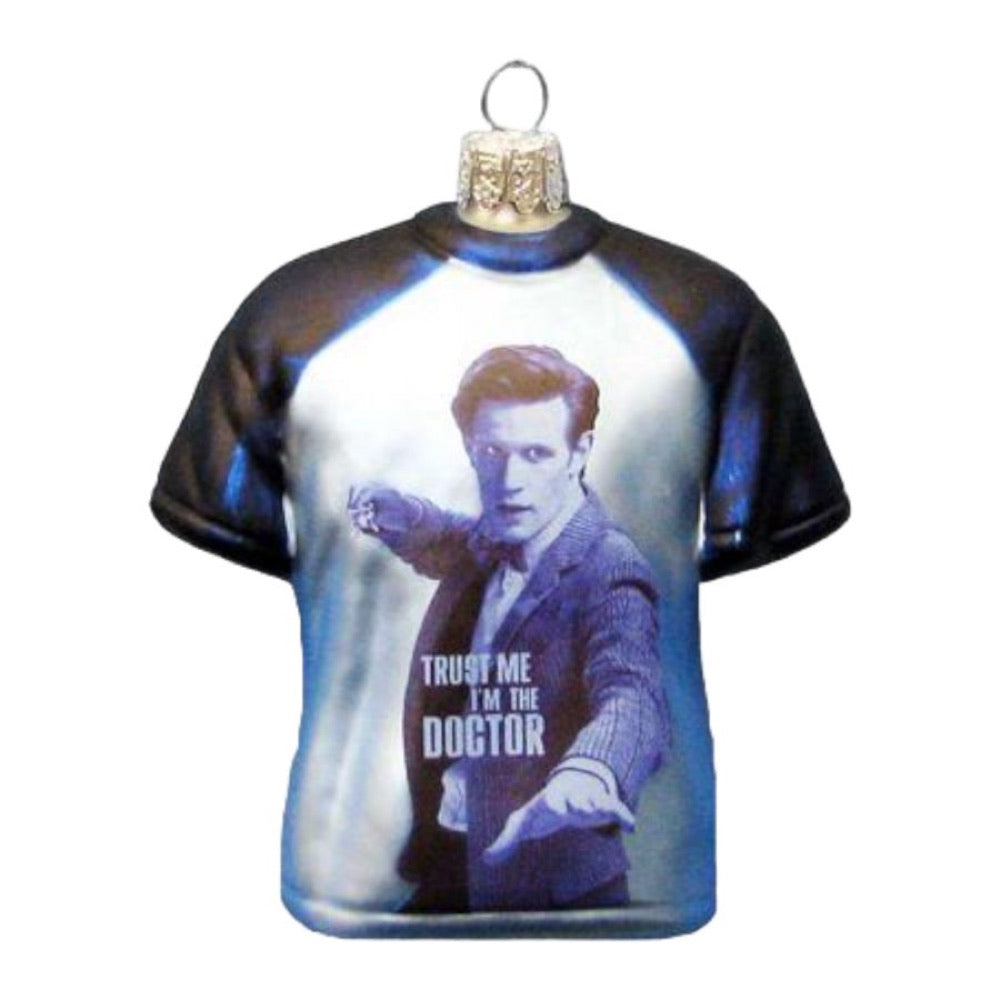 Doctor Who – T-Shirt Shape 3.5″ Glass Xmas Ornament
