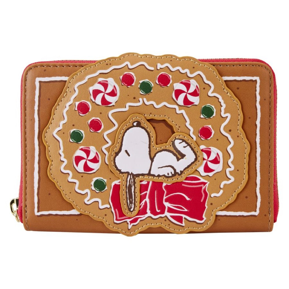 Peanuts – Snoopy Gingerbread Wreath Scented Zip Around Wallet