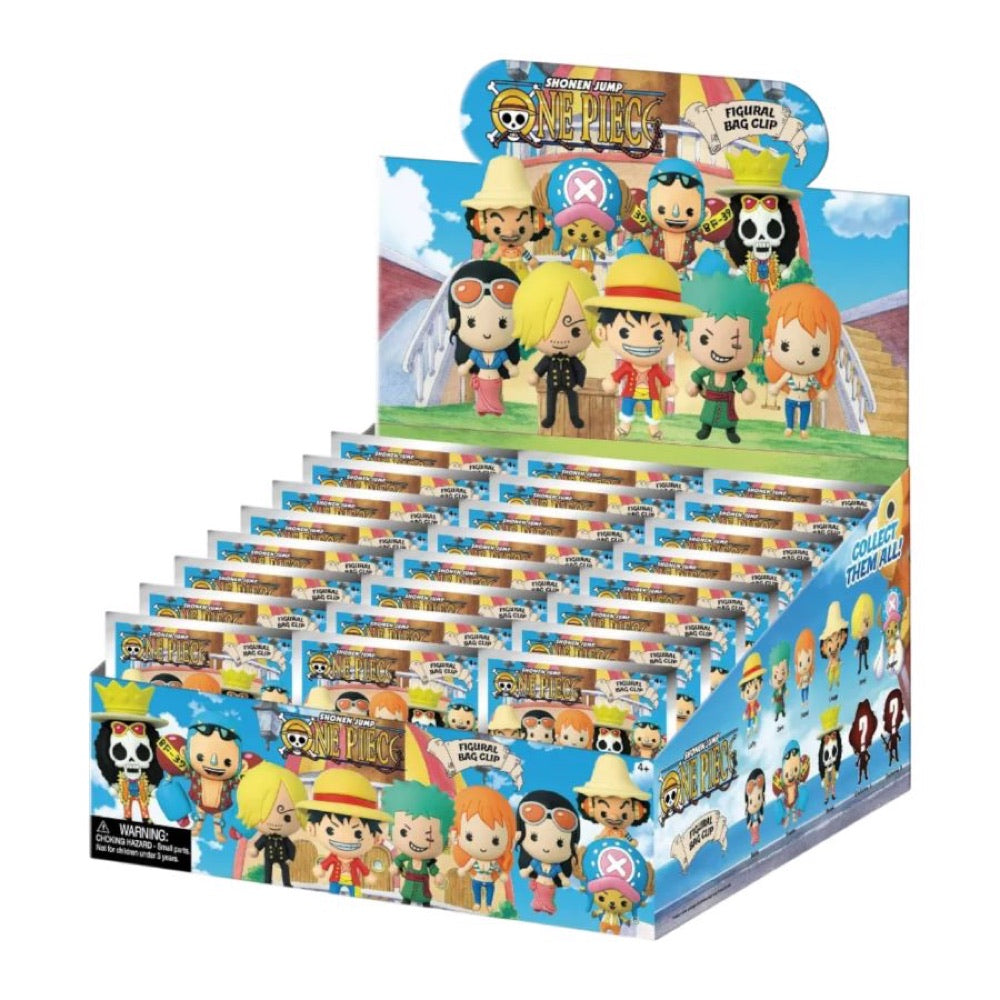 One Piece – 3D PVC Bag Clips Blind Bag Series 1 (Display of 24)