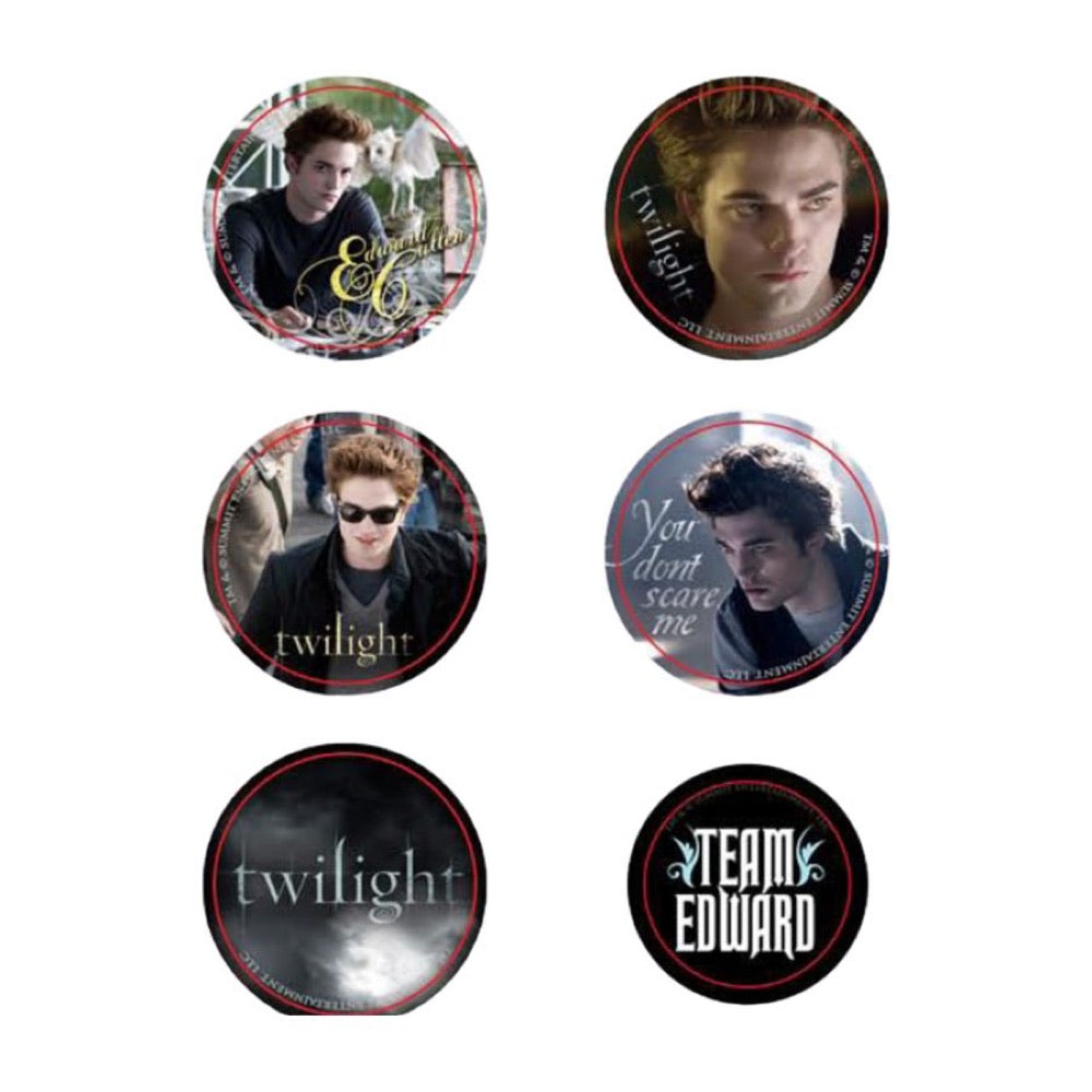 Twilight – Pin Set of 6 Style D Team Edward