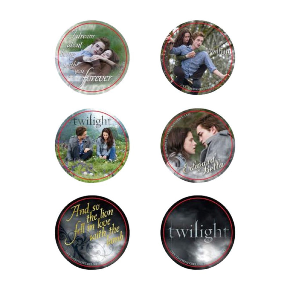 Twilight – Pin Set of 6 Style E Edward & Bella