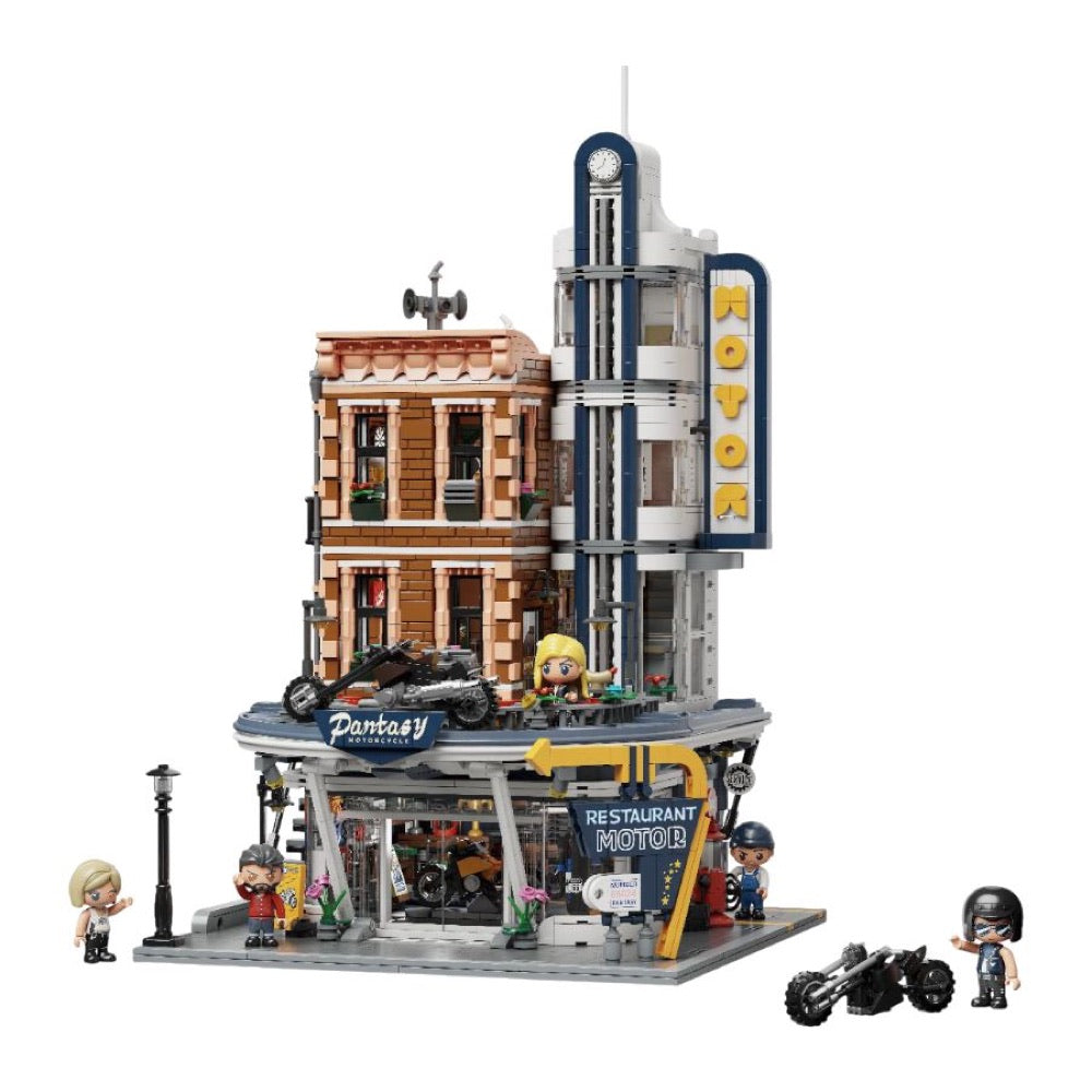 Retro Series – Motorcycle Restaurant (2989 Piece Kit)