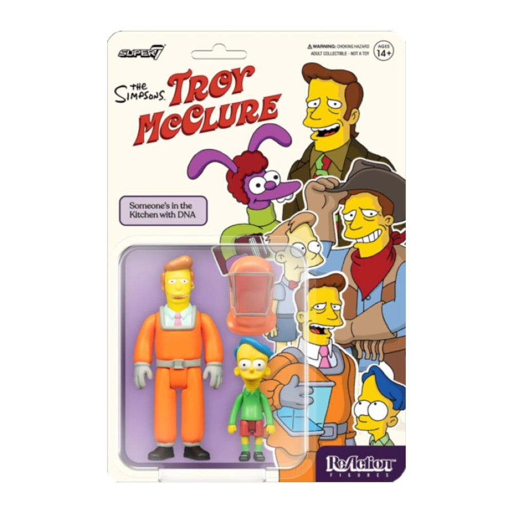 The Simpsons – Troy McClure (Someone’s in the Kitchen with DNA) Reaction 3.75″ Figure
