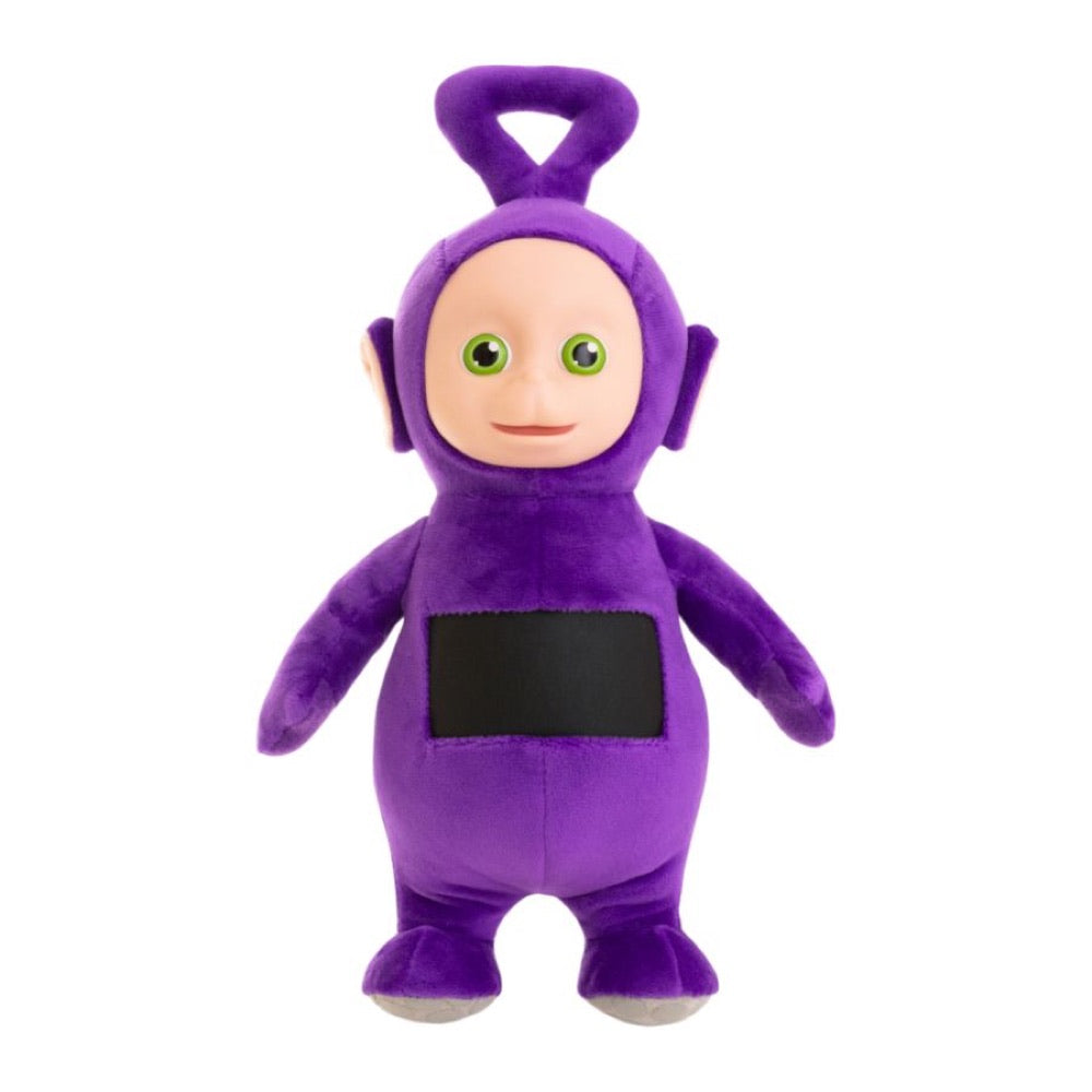 Teletubbies – Tinky Winky 8” Plush with Interactive Color Changing Belly Patch