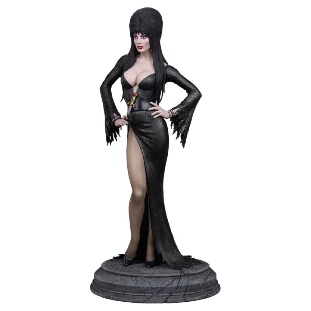 Elvira: Mistress of the Dark – Elvira (Black Glitter Dress) 1:4 Scale Maquette