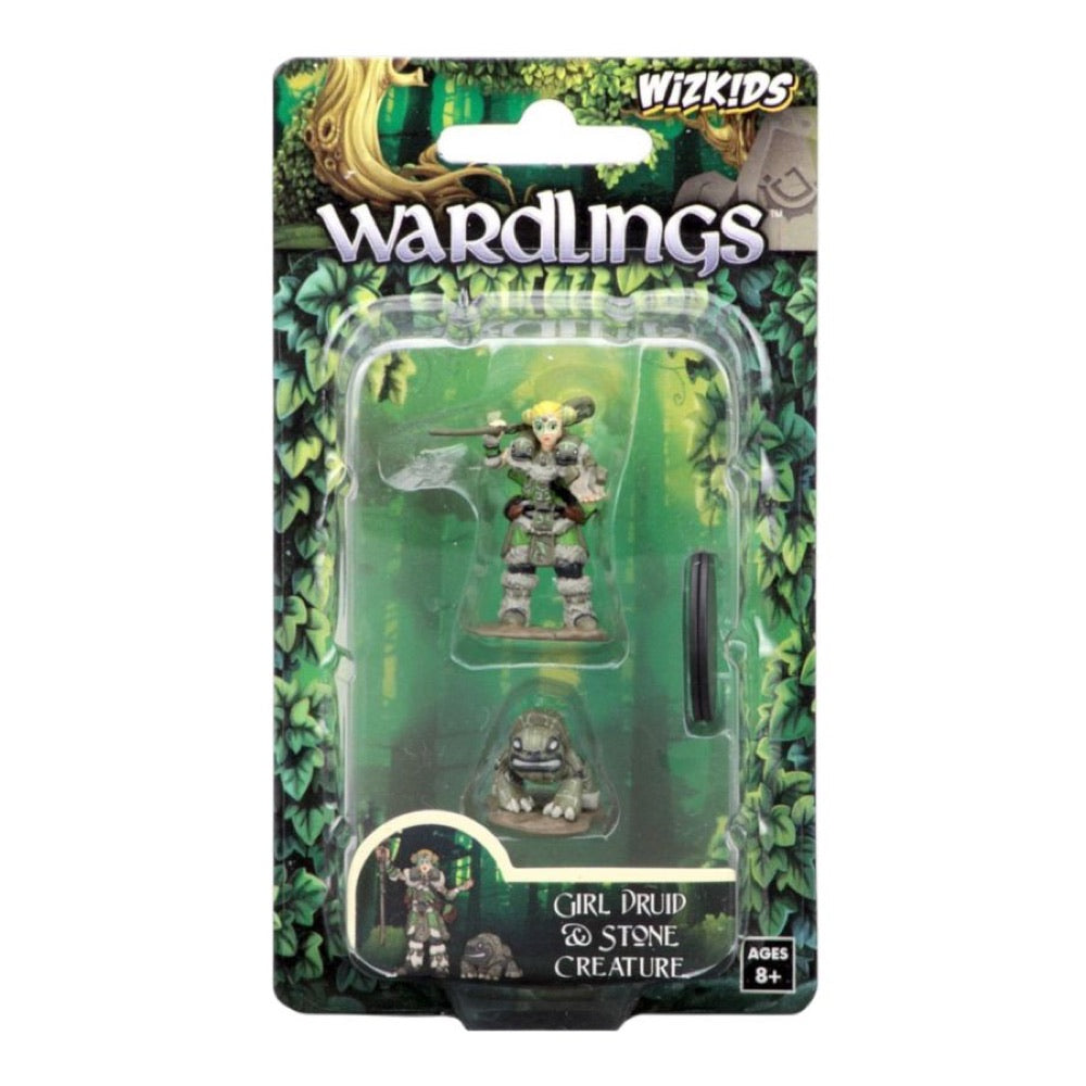 Wardlings – Girl Druid & Stone Creature Pre-Painted Minis