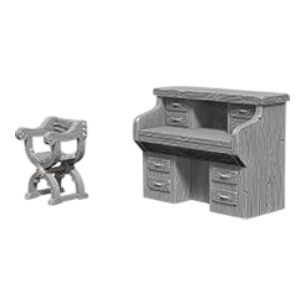 WizKids – Deep Cuts Unpainted Miniatures: Desk & Chair