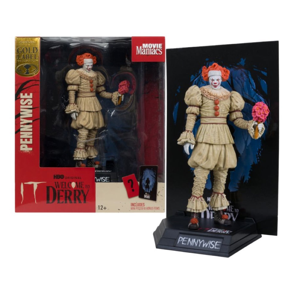 Welcome to Derry – Pennywise (Flashback) 6″ Movie Maniacs Figure