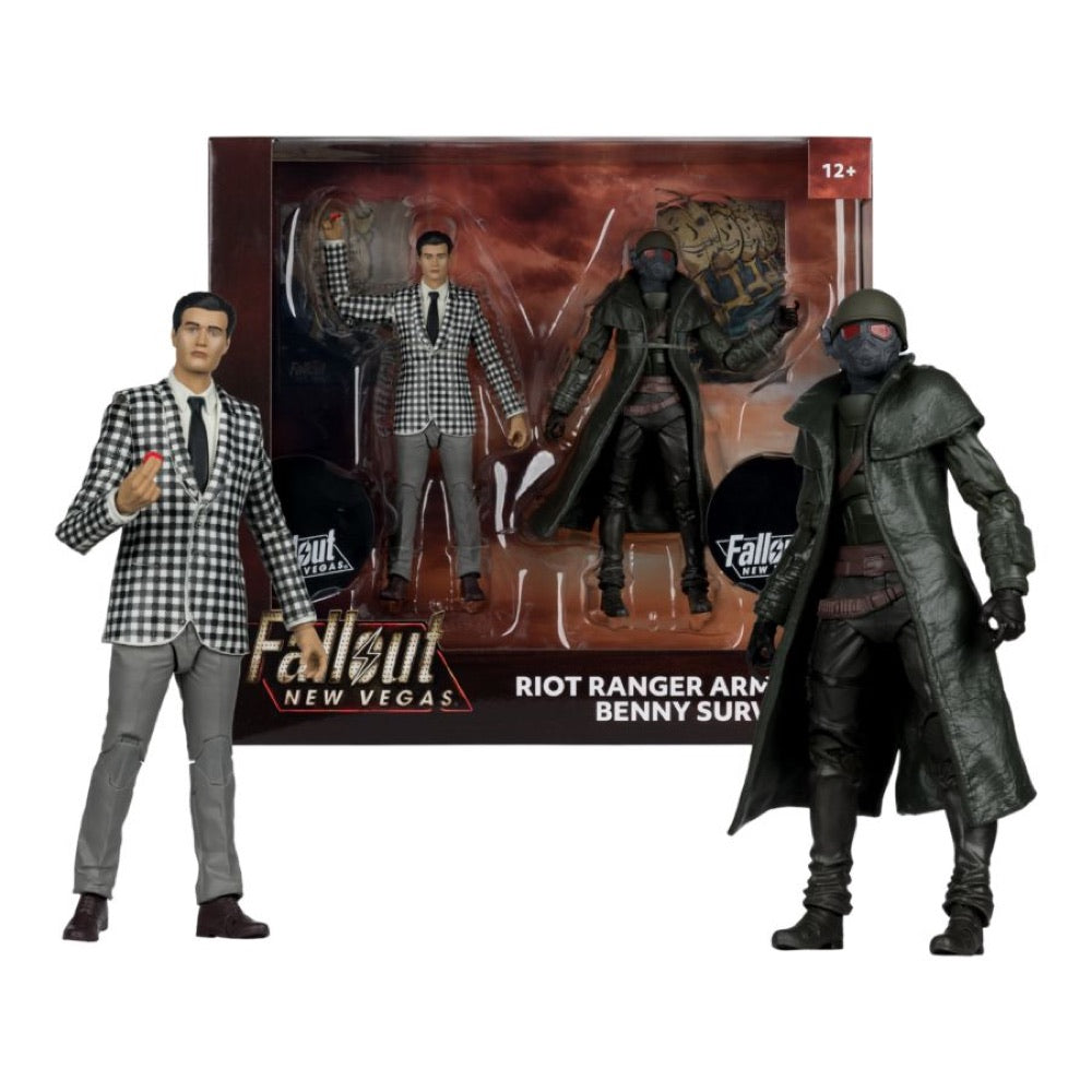 Fallout: New Vegas – Riot Ranger Armor & Benny Survivor 7″ Action Figure 2-Pack