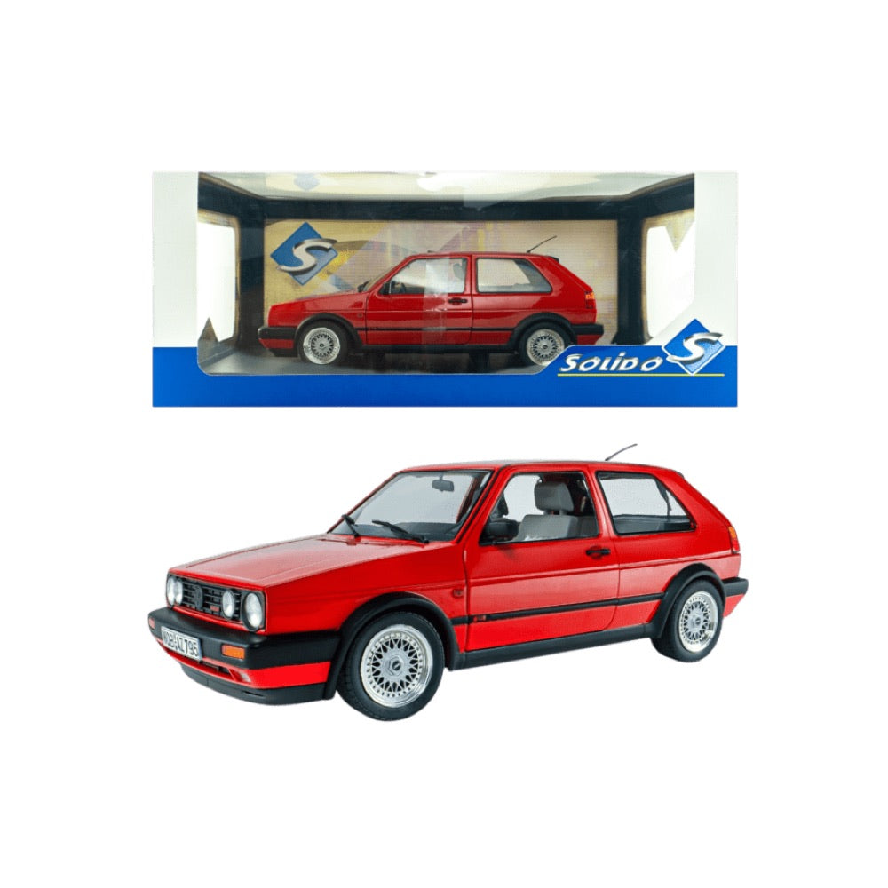 Solido – 1:18 1984 Volkswagen Golf 2 GTI Mars Red Diecast Vehicle