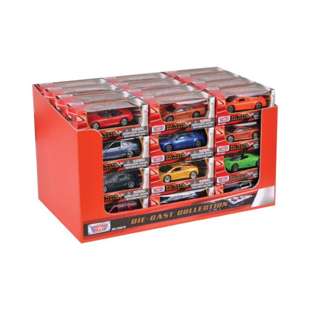 Motormax Collection – 3″ Licensed Die-Cast Cars Assortment (48 Count)