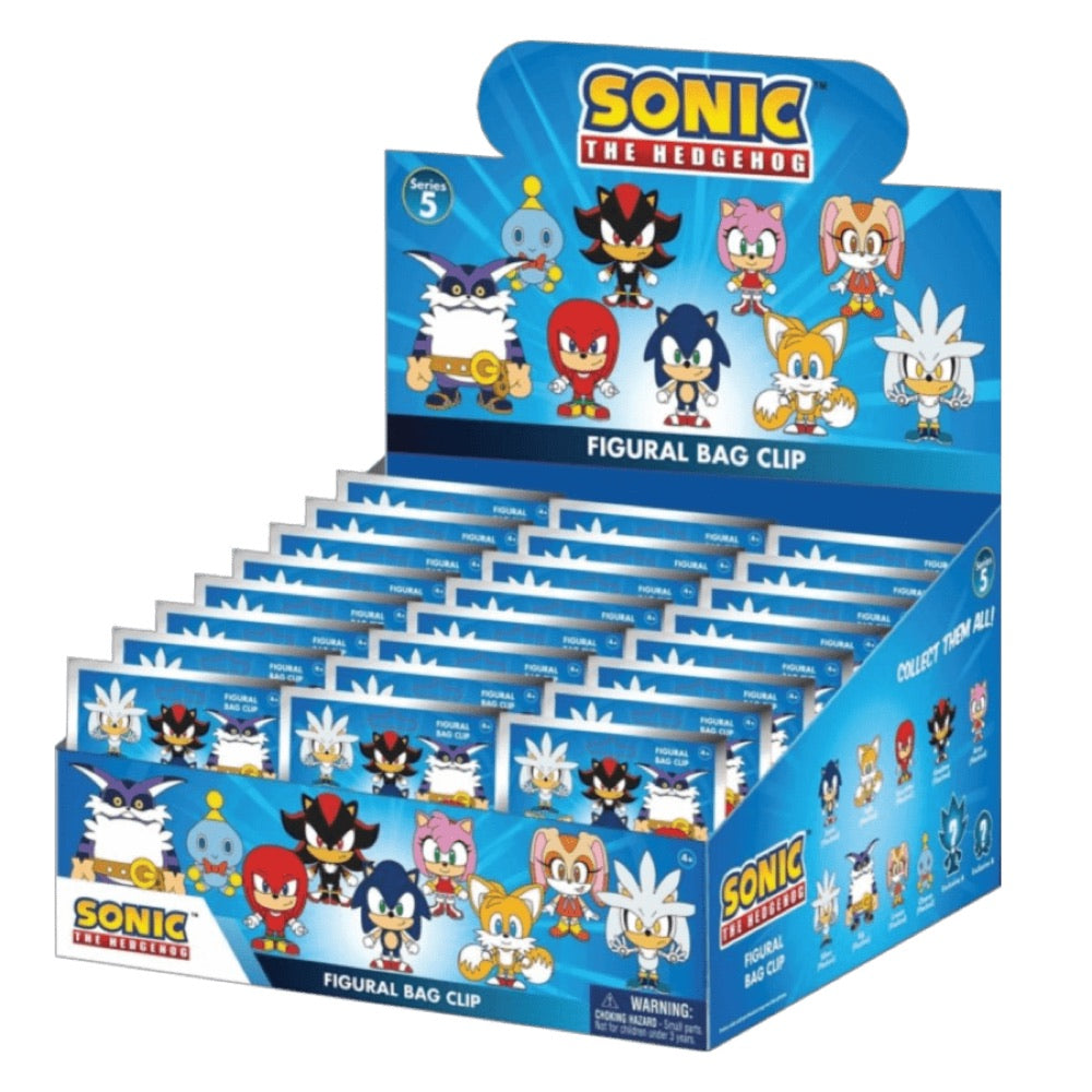 Sonic – 3D PVC Bag Clips Series 5 Blind Bag (Display of 24)