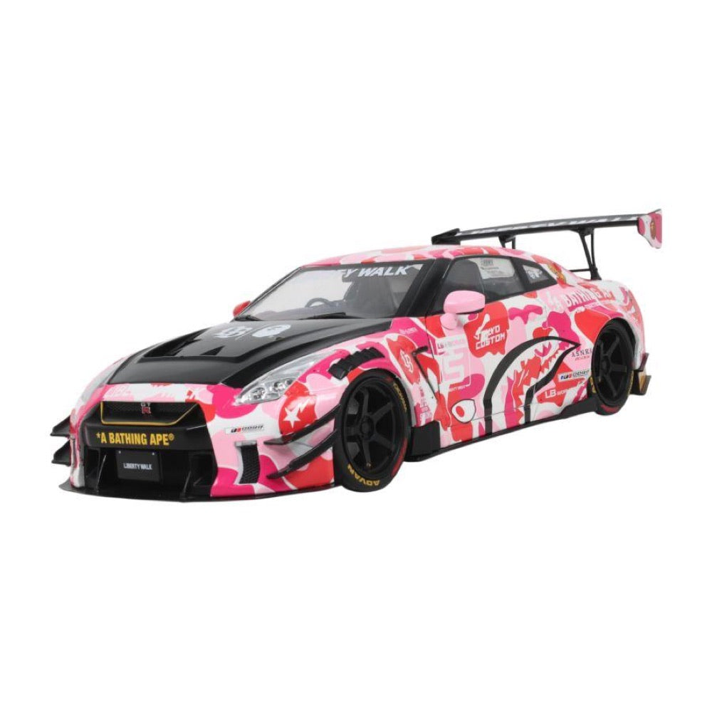 Solido – 1:18 2025 Nissan GT-R (R35) Liberty Walk Body Kit 2.0 Pink Camo Diecast Vehicle